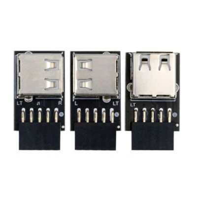 9Pin Mainboard auf USB Typ A Buchse Header Verlängerung USB 2.0 Front Panel 3 Stück - Bild 1 von 4