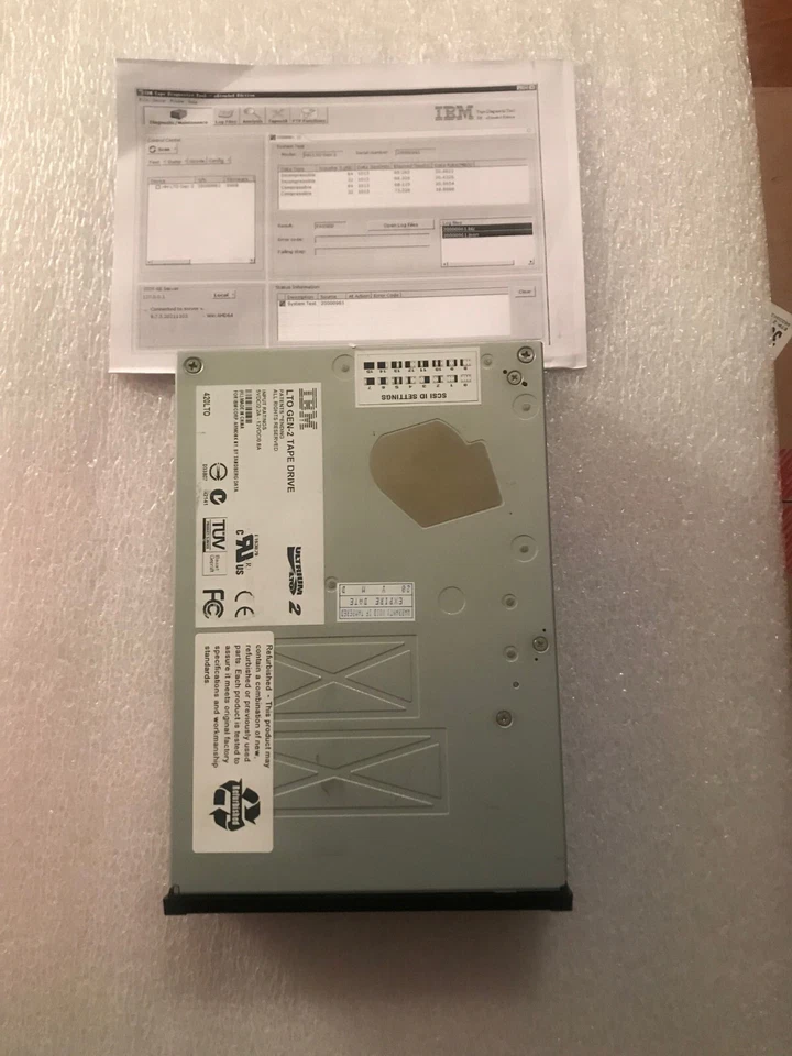 Tandberg IBM LTO2 HH SCSI 23R3247 96P1774 39M5658 23R3214 9406-5755 420LTO - Image 1 of 4