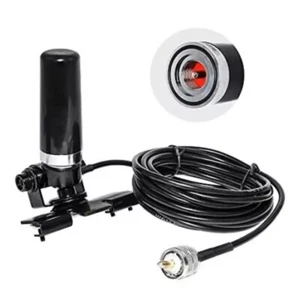 Vehicle Ham Mobile Radio Antenna Dual Band Vhf Uhf 136174/400470 Mhz With Lip Mo - Zdjęcie 1 z 9
