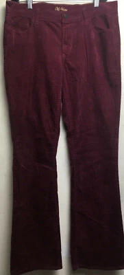 Old Navy Corduroy Stretch 98%Cotton BootCut Pants Burgundy  SZ10W36xL32Exclusive - Image 1 of 4