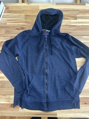 Sudadera con capucha grande Y2K 2000s Tony Hawk Cyber Grunge Sherpa forrada ligera con cremallera para hombre Foto 1 de 3