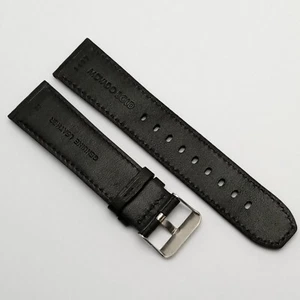 22 mm Movado Bold Black Leather Men’s Watch Band Starp MHD79MUB3 - Picture 1 of 7