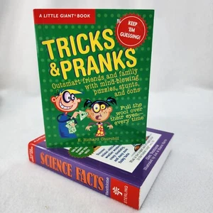 Lot of 2 Books: A Little Giant Book: Tricks & Pranks & Science Facts LIKE NEW - Picture 1 of 17