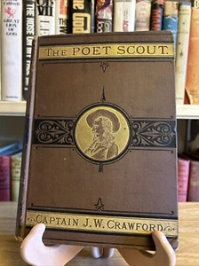 SIGNED The Poet Scout Capt. JW Crawford John Wallace HC 1879 VTG - Picture 1 of 22