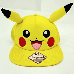 Picachu Pokemon Cappello Snapback Giallo Nero - Foto 1 di 4