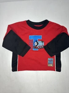 90s 2001 Y2K Thomas The Tank Engine T-shirt Rare And Friends 4T Small Red - Picture 1 of 8