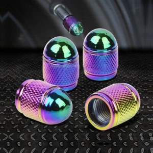 4x Aluminum Bullet Car SUV Tire Rim Valve Wheel Air Stem Caps Covers Accessories - Picture 1 of 12
