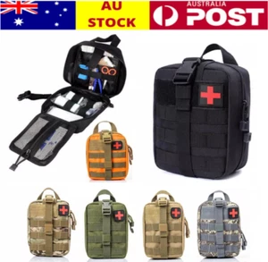 First Aid Kit Tactical Molle Medical Pouch Outdoor Emergency Survival Bag Pack - Picture 1 of 16