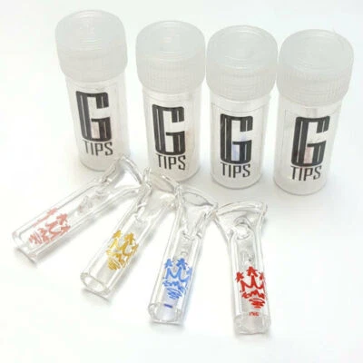 G TIPS X SMO-KING Colourway - Flat Head Glass Tips Roach filters