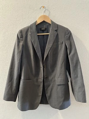 Blazer chaqueta de traje para mujer Talbots dos botones gris talla 4 Foto 1 de 4