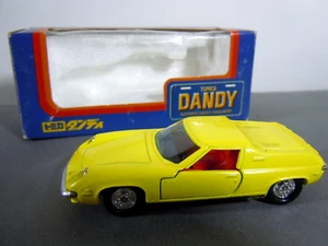 TOMICA DANDY F02 Lotus Europa TC Vintage Tomy Japan Diecast 1:43 Yellow-Orig Box - Picture 1 of 3