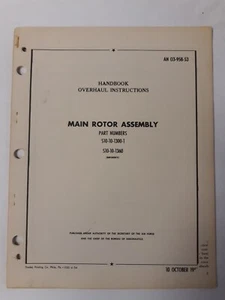 Sikorsky Main Rotor Assembly Part No S10-10-1300-1 & S10-10-1360 Overhaul Inst - Picture 1 of 12