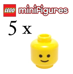 LEGO® 5x Köpfe Classic Kopf Minifiguren Set Head Castle Pirate City Space NEU - Bild 1 von 1