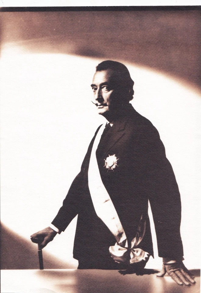 Foto vintage de Salvador Dalí, impresión de plata gelatina, foto de prensa surrealista, arte Foto 1 de 2