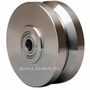 W-420-SVB-1/2 Hamilton 4" x 2" Edelstahl V-Nut Rad, Präzisionskugellager - Bild 1 von 1