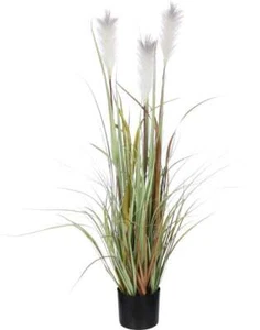 Mica Federgras in Topf braun 115 x 45 cm Kunstpflanzen - Bild 1 von 1