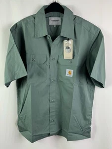 Carhartt Herren Kurzarm Craft Hemd, Park Green, Größe L - Bild 1 von 2