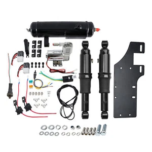 Rear Air Ride Suspension W/ Air Tank Fit For Harley Road Street Glide 94-24 - Picture 1 of 11