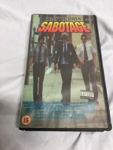THE BEASTIE BOYS COLLECTABLE SABOTAGE UK PAL VHS TAPE 18 TRACKS - Picture 1 of 6