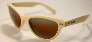 Vintage BOLLÉ 80's made in France nylon Cats eye White sunglasses NOS - Picture 1 of 6