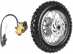 12'' 80/100-12 Rear Back Wheel Rim & Tire Disc Brake for KX65 KLX CRF 70cc 110cc - Picture 1 of 8