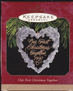 1997 Hallmark Our First Christmas Together Gedenkschmuck datiert neu im Karton NEU - Bild 1 von 1