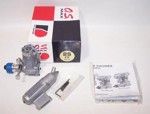 New In Box (Made in Japan) O.S. Max FP-25-S. Nitro C/L-F/F Model Airplane Engine - Picture 1 of 3