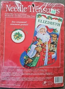 Needle Treasures #08536, Kit calze punto croce "SLEIGH BELL" ~ LEGGI - Foto 1 di 4