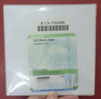 MICROSOFT Works SE 9.0 Disc CD BRAND NEW SEALED - Image 1 of 2