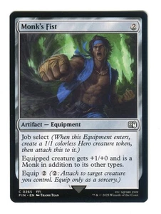 Monk's Fist NM 0265 Final Fantasy FIN MTG Magic the Gathering - Picture 1 of 2