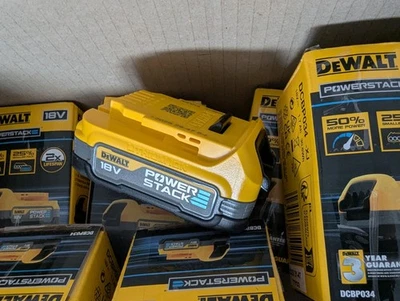 DEWALT 18V XR 1.7Ah Power Stack Battery DCBP034-XJ - 2 x Longer - NEW MODEL - image 1 of 2