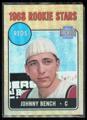 2001 Topps Archives Reserve HOF Johnny Bench #6 - Image 1 of 2