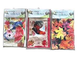 "Cubiertas de buzón decorativas sandía gallo hojas de otoño cubierta 18x21"" nuevas" - Imagen 1 de 13