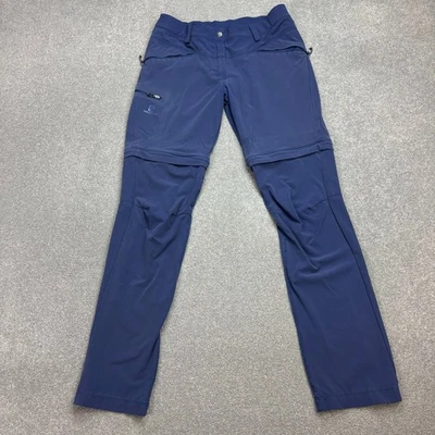 Pantalones Salomon Mujer Talla 12 Azul Senderismo Ligeros Aire Libre Lluvia Pantalones Dama Foto 1 de 4