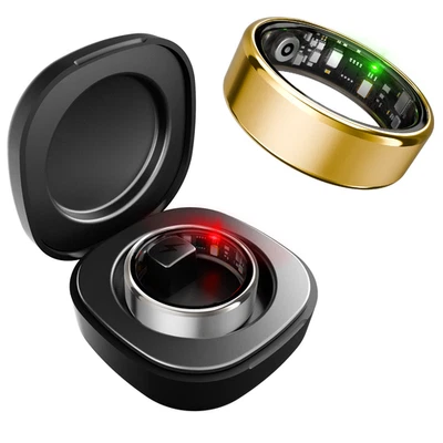 IP68 Wasserdicht Metall Smart Ring Blutsauerstoff Herzfrequenz Schlafmonitor GPS - Bild 1 von 4