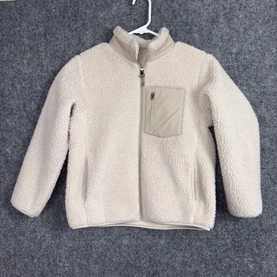 Chaqueta Uniqulo Niños Talla 9/10 Vellón Natural A Prueba de Viento Foto 1 de 4