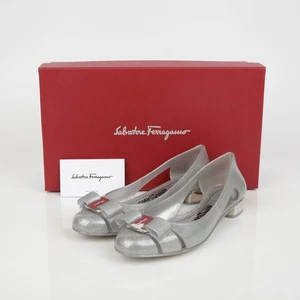 Salvatore Ferragamo 0726366 Jelly Flat Shoes Size 5 145696082 - Foto 1 di 12