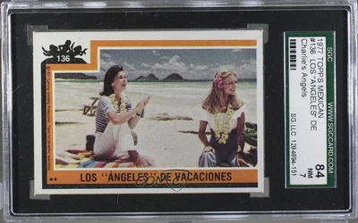1977 Topps Mexican Charlie's Angels Los Angeles de Vacaciones #136 SGC 84 0b0 - Image 1 of 3