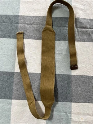 British Army 37 Pattern Webbing Cross Strap 43 Inches Long (missing One Tab) - Image 1 of 2
