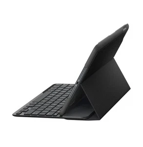 Logitech Slim Folio Tastiera e Custodia Folio Bluetooth Nero SVIZZERO TEDESCO Layout - Foto 1 di 1