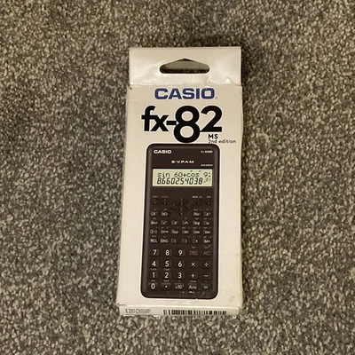 Casio Scientific Calculator FX-82MS 2nd Gen 12 Digit 2 Line Display 240 Function - Image 1 of 2