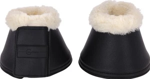 Campanas de casco Pelisa campanas de salto velcro peluche negro CoB Pony FULL - Imagen 1 de 1