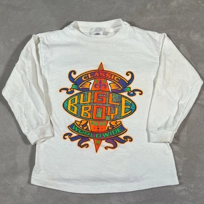 Camisa Bugle Boy Vintage Años 90 Niños Talla XL Jóvenes Niños Blanca Manga Larga Algodón EE. UU. Foto 1 de 4