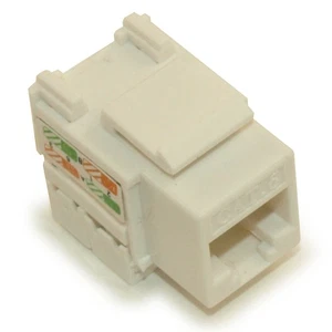 Keystone Jack Insert/Punch-down - Cat 6 RJ45 Networking Blanco - Imagen 1 de 2