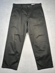 Pantaloni neri Volcom uomo taglia 34x29* relaxed dritti larghi skate tela - Foto 1 di 12