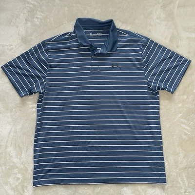 Under Armour Playoff 2.0 Tour Stripe polo shirt Size XL     V11 - Image 1 of 4