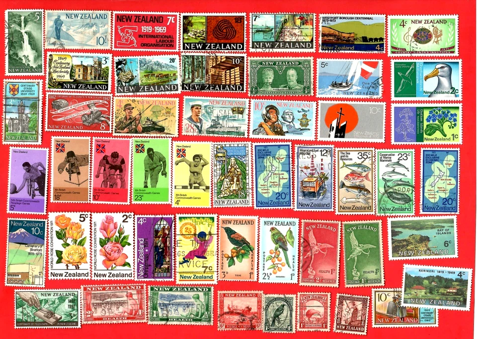 Worldwide Stamps & Pictorials Used & Mint W/NEW ZEALAND, HAWAII, GUYANA😊 - Image 1 of 4