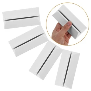 Base de bisel de escritorio de 4 piezas soporte divisor de pantalla móvil soporte de partición - Imagen 1 de 12