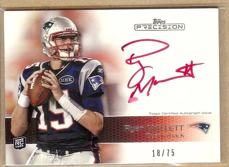 2011 TOPPS PRECISION RYAN MALLETT RC AUTO 18/75!! - Image 1 of 1
