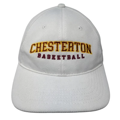 Chesterton Basketball Strapback Hat White One Size Outdoor Sport-Tek - Image 1 of 4